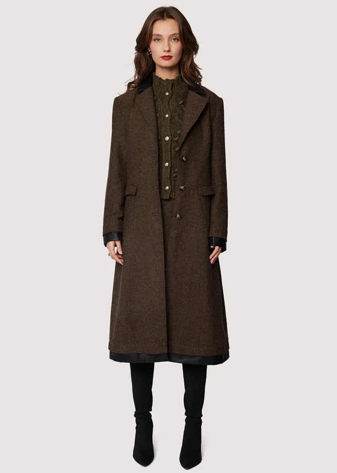 Delfina Coat Brownmulti Women Lost Wander Outerwear