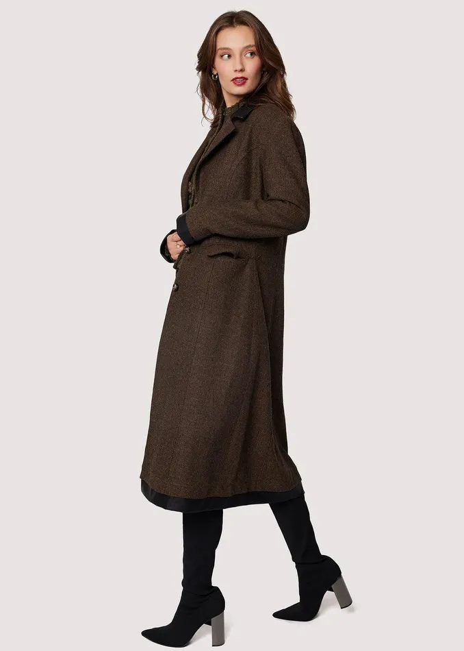 Delfina Coat Brownmulti Women Lost Wander Outerwear