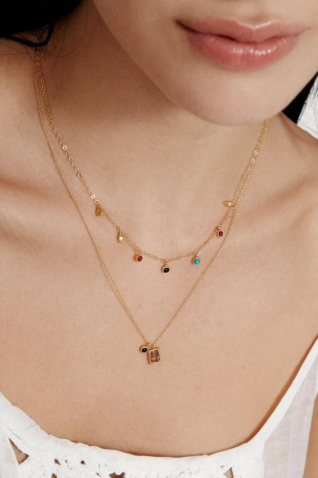 Delilah Pendant Necklace Quartz Mix Women Chan Luu Necklaces