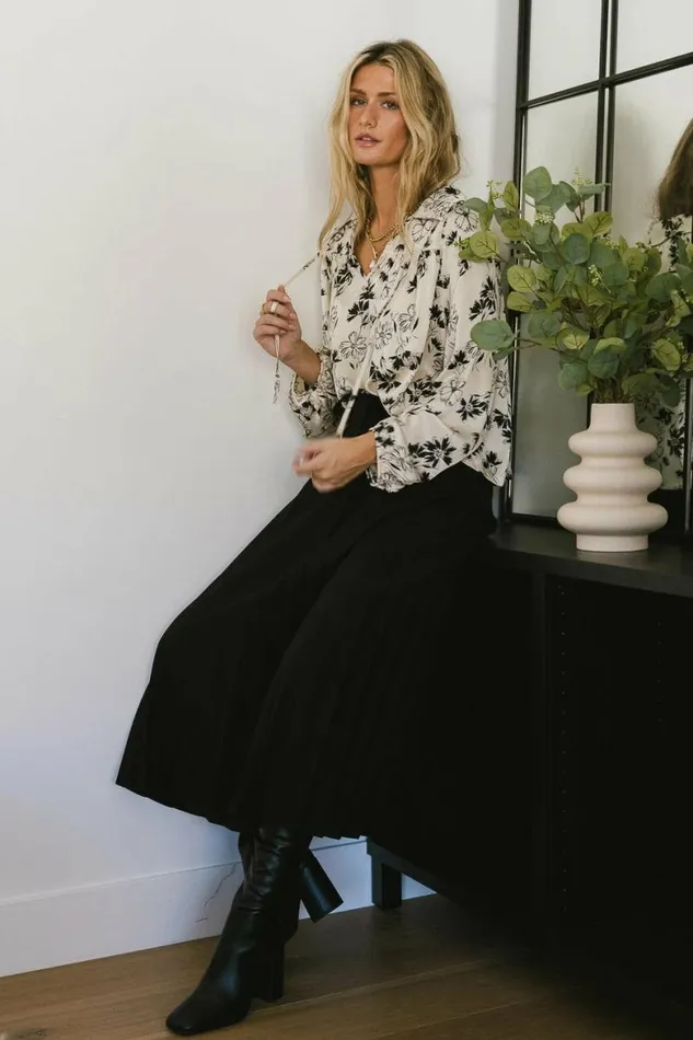 Devin Floral Blouse Ivory Women Bohme Tops