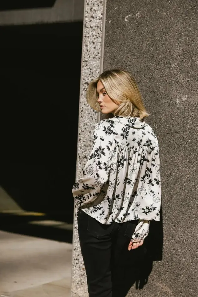 Devin Floral Blouse Ivory Women Bohme Tops