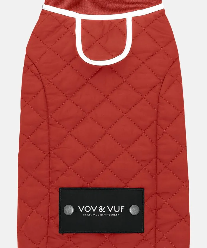 Dog Quilt Coat 8211 Brick Red Accessories Ilse Jacobsen Vov and Vuf