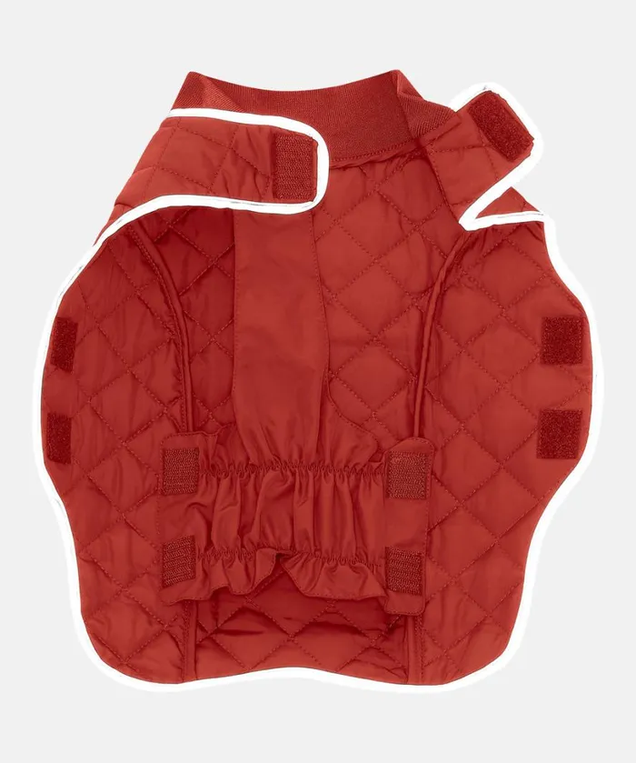Dog Quilt Coat 8211 Brick Red Accessories Ilse Jacobsen Vov and Vuf
