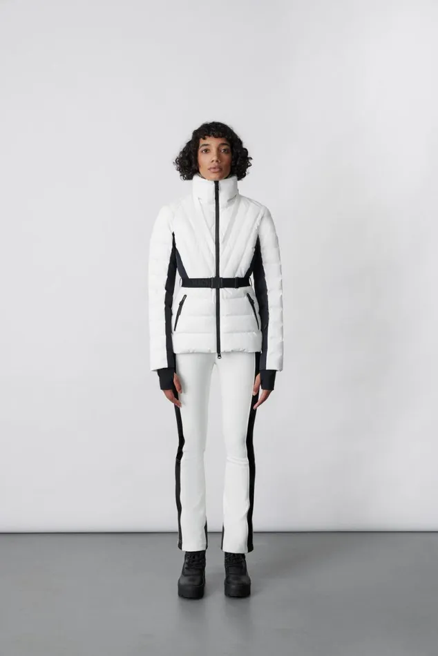 Downs and Jackets Women Mackage ELITA Down Ski Jacket With Removable Blue Fox Fur Trim Mint Downs and Jackets Women Mackage ELITA Down Ski Jacket With Removable Blue Fox Fur Trim Mint