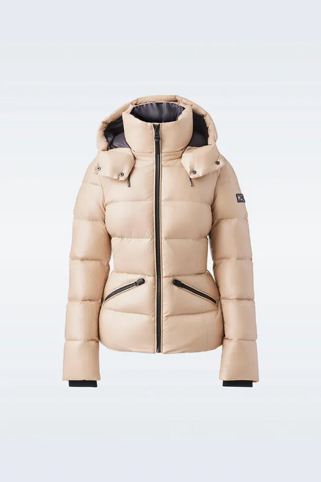 Downs and Jackets Women Mackage MADALYN Lustrous Light Down Jacket With Hood For Ladies Black Downs and Jackets Women Mackage MADALYN Lustrous Light Down Jacket With Hood For Ladies Black