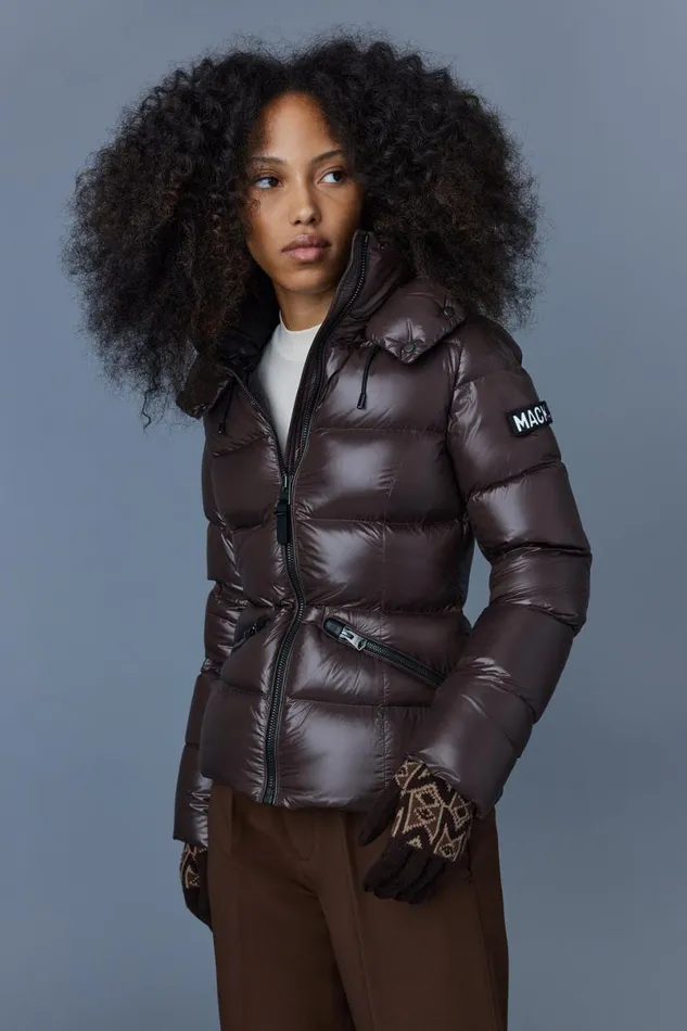 Downs and Jackets Women Mackage MADALYN Lustrous Light Down Jacket With Hood For Ladies Black Downs and Jackets Women Mackage MADALYN Lustrous Light Down Jacket With Hood For Ladies Black