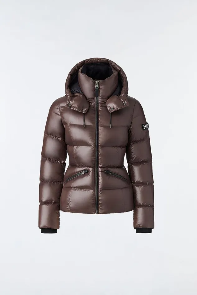 Downs and Jackets Women Mackage MADALYN Lustrous Light Down Jacket With Hood For Ladies Black Downs and Jackets Women Mackage MADALYN Lustrous Light Down Jacket With Hood For Ladies Black