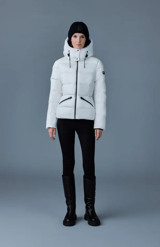 Downs and Jackets Women Mackage MADALYN Lustrous Light Down Jacket With Hood For Ladies Black Downs and Jackets Women Mackage MADALYN Lustrous Light Down Jacket With Hood For Ladies Black