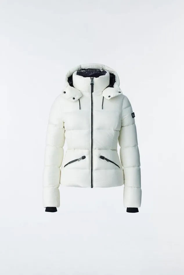 Downs and Jackets Women Mackage MADALYN Lustrous Light Down Jacket With Hood For Ladies Black Downs and Jackets Women Mackage MADALYN Lustrous Light Down Jacket With Hood For Ladies Black
