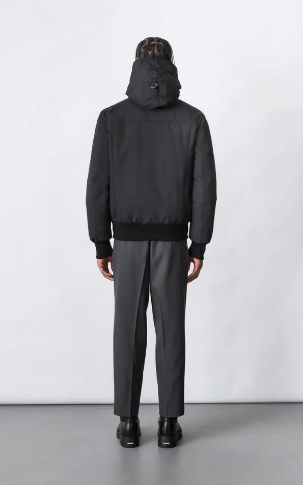 Downs and Parkas Men Mackage DIXON 2In1 Down Bomber Jacket With Hooded Bib For Men Navy