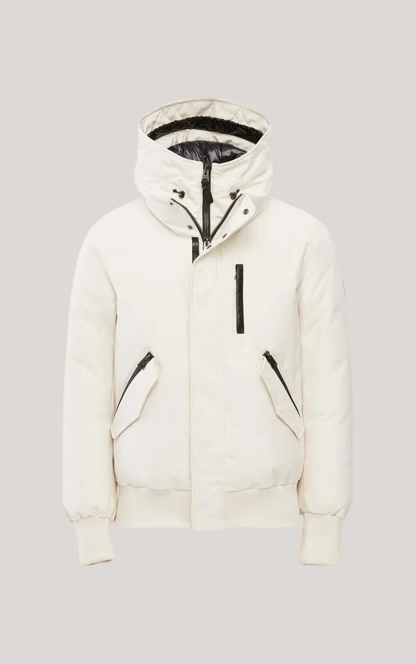 Downs and Parkas Men Mackage DIXON 2In1 Down Bomber Jacket With Hooded Bib For Men Navy