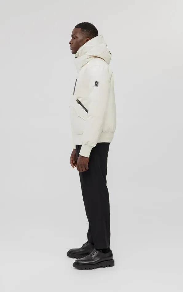 Downs and Parkas Men Mackage DIXON 2In1 Down Bomber Jacket With Hooded Bib For Men Navy