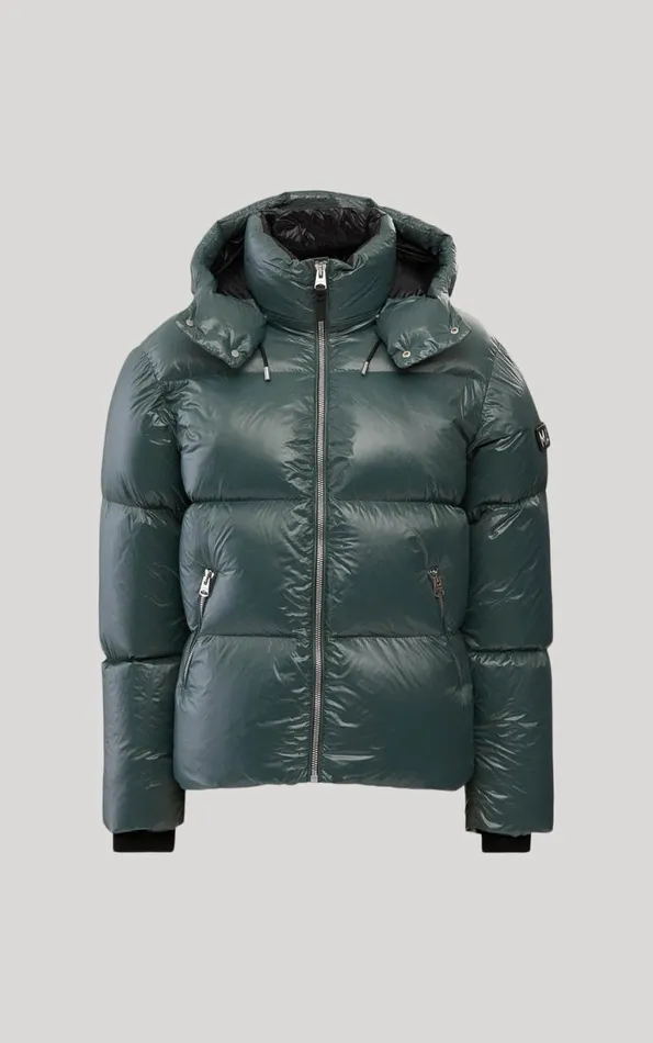 Downs and Parkas Men Mackage KENTZ Lustrous Down Jacket With Hood Black