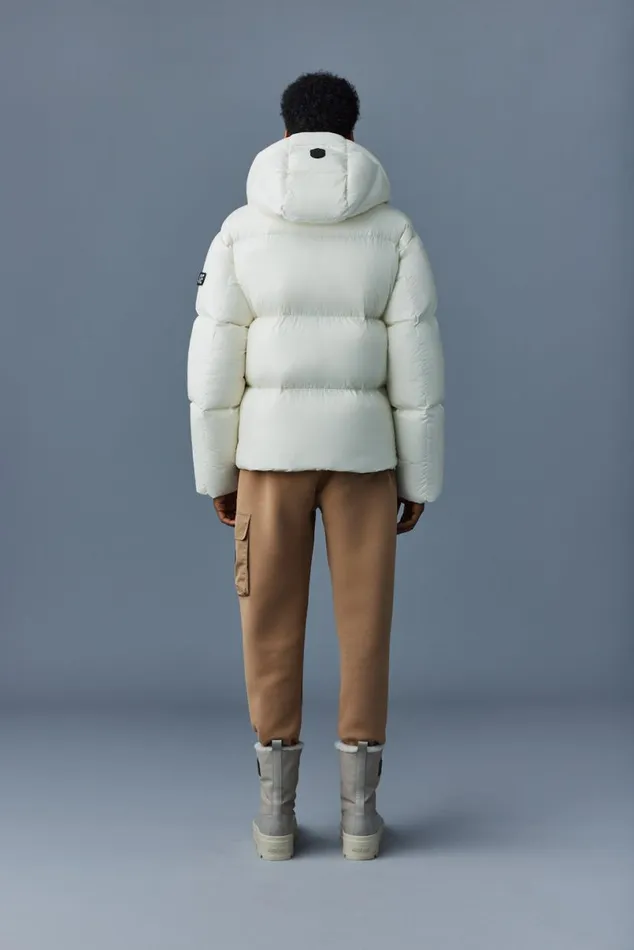 Downs and Parkas Men Mackage KENTZ Lustrous Down Jacket With Hood Black