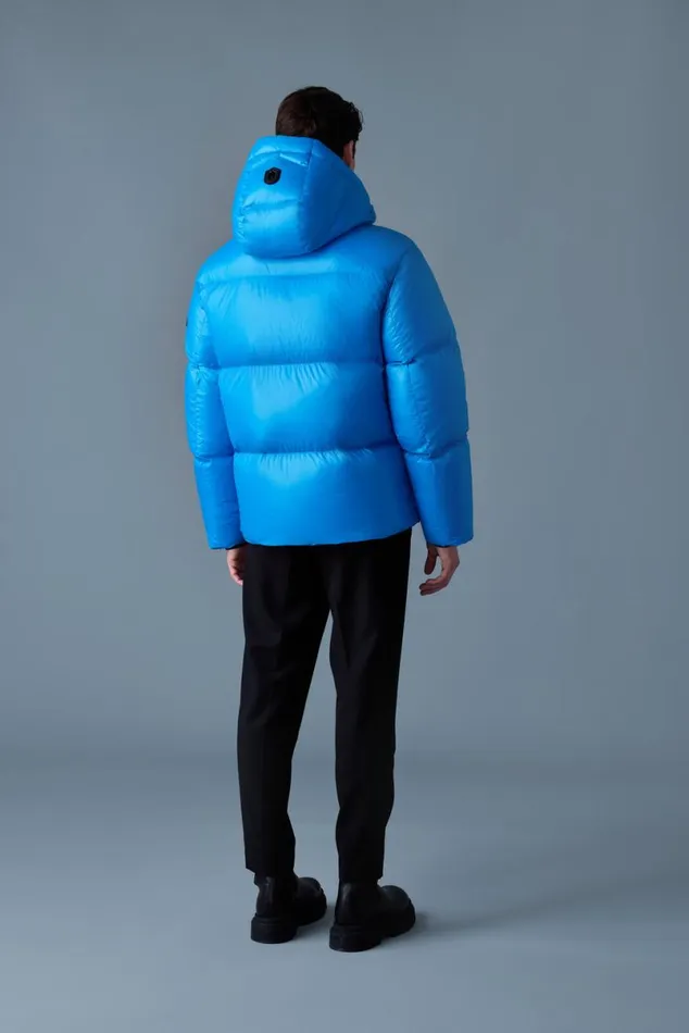 Downs and Parkas Men Mackage KENTZ Lustrous Down Jacket With Hood Black