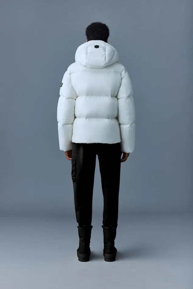 Downs and Parkas Men Mackage KENTZ Lustrous Down Jacket With Hood Black
