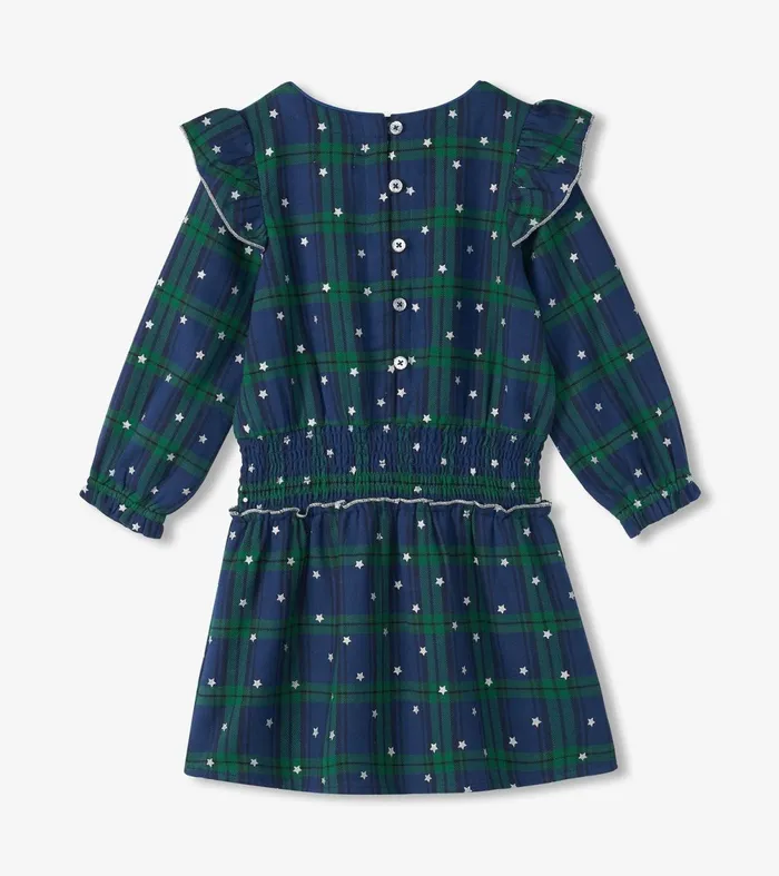 Dresses Girls Hatley Girls Blackwatch Plaid Smocked Waist Dress