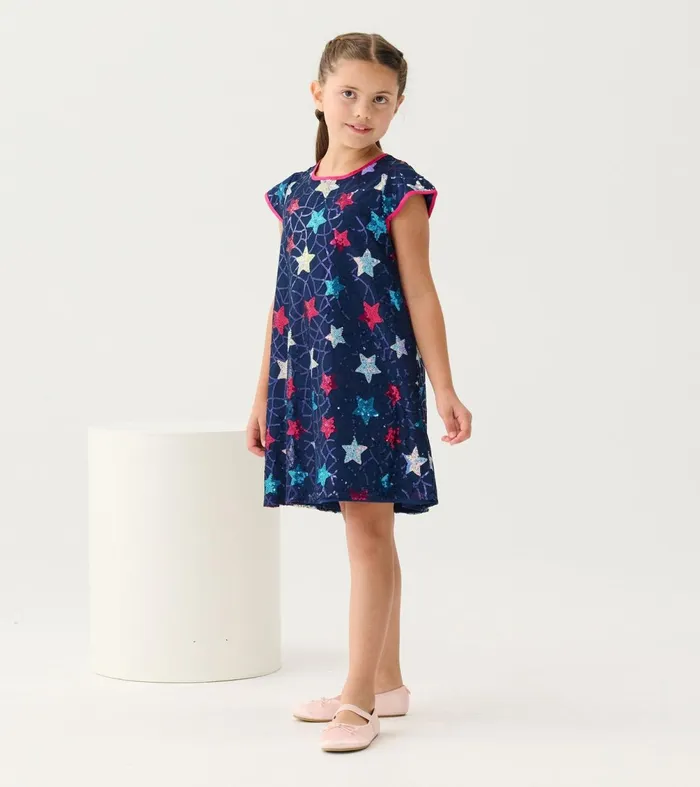 Dresses Girls Hatley Girls Starry Sky Party Dress