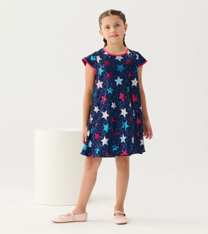 Dresses Girls Hatley Girls Starry Sky Party Dress