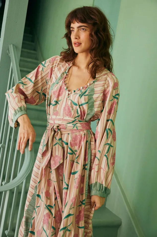 Dresses Shop Natalie Martin FIORE MAXI Chamomile Rose