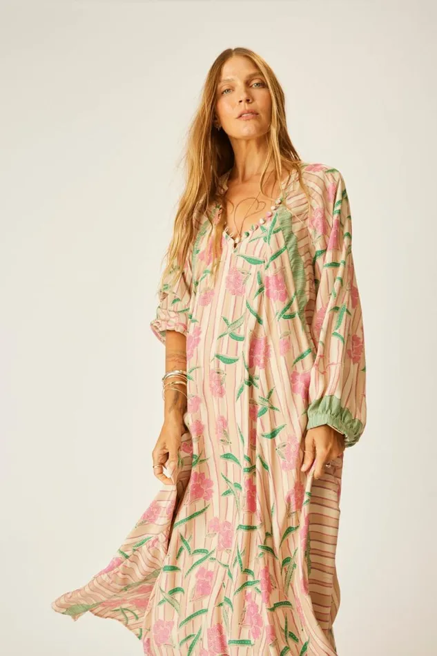 Dresses Shop Natalie Martin FIORE MAXI Chamomile Rose