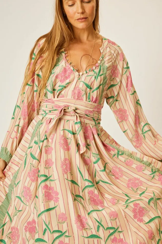 Dresses Shop Natalie Martin FIORE MAXI Chamomile Rose