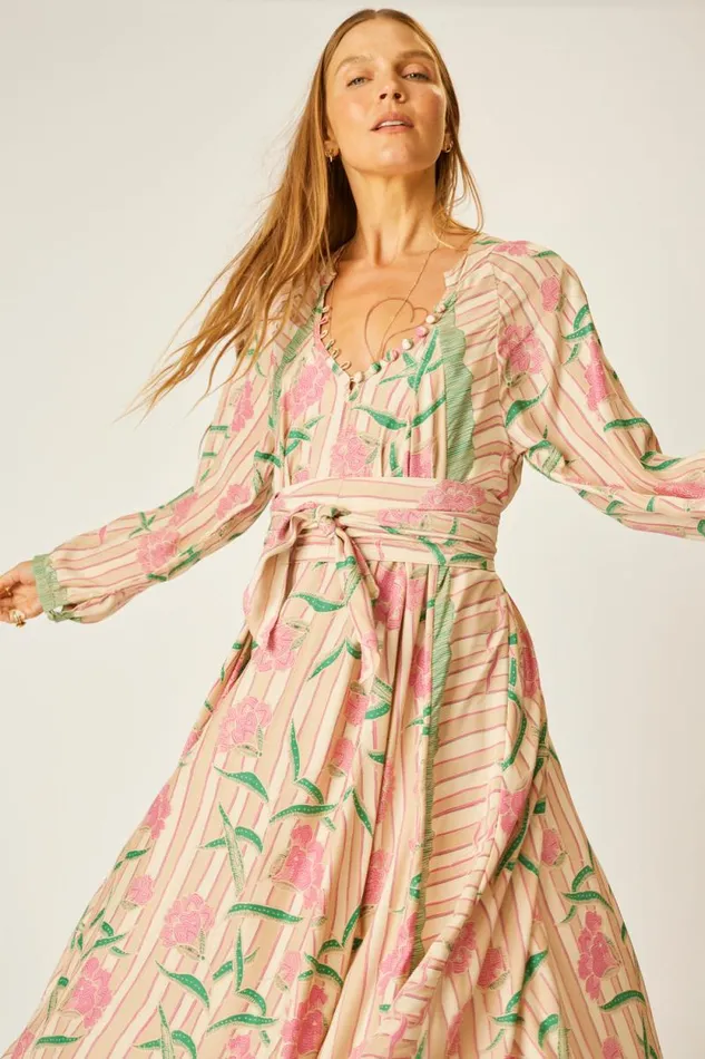 Dresses Shop Natalie Martin FIORE MAXI Chamomile Rose