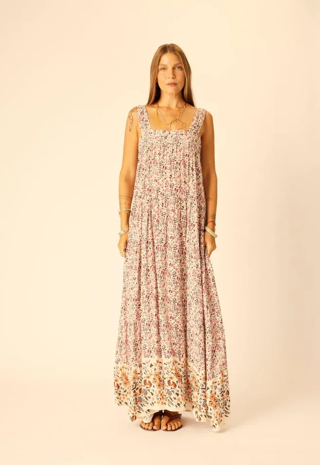 Dresses Shop Natalie Martin JASMINE MAXI Petite Fleur Rose