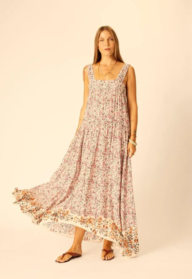 Dresses Shop Natalie Martin JASMINE MAXI Petite Fleur Rose