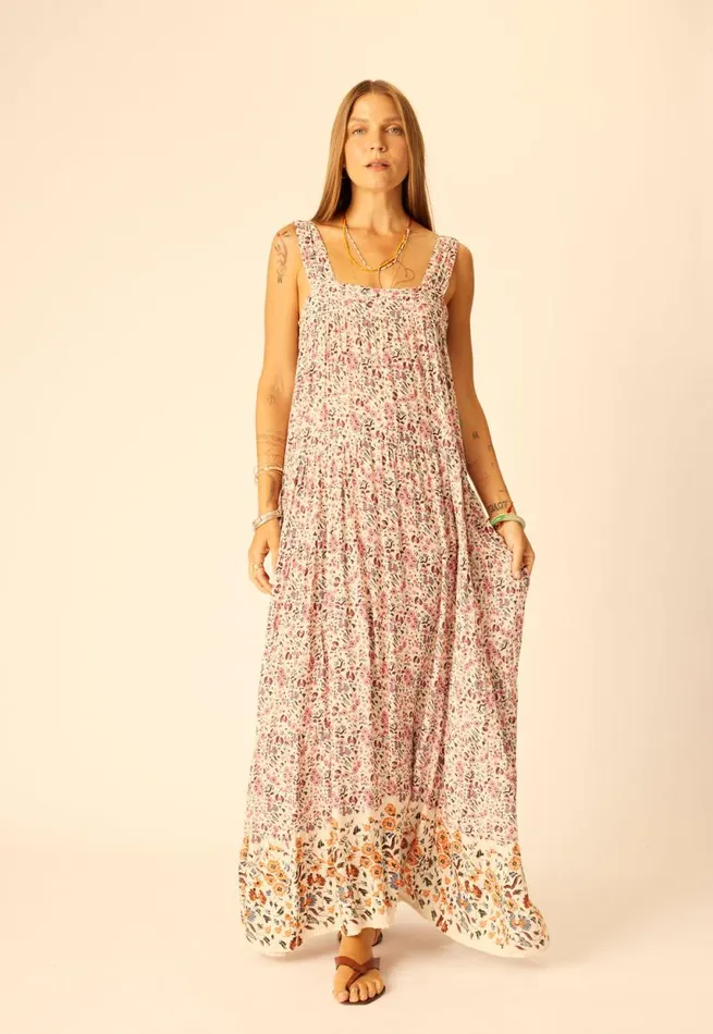 Dresses Shop Natalie Martin JASMINE MAXI Petite Fleur Rose