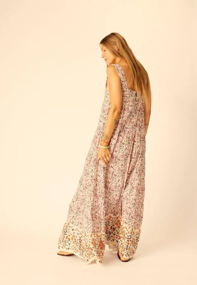 Dresses Shop Natalie Martin JASMINE MAXI Petite Fleur Rose