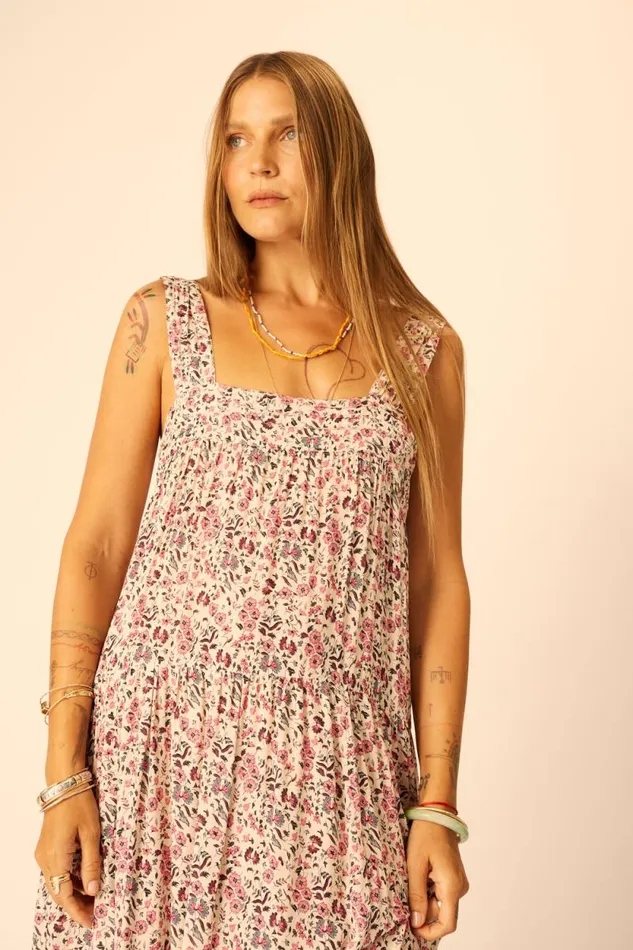 Dresses Shop Natalie Martin JASMINE MAXI Petite Fleur Rose