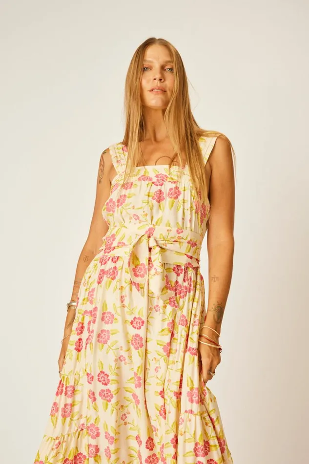 Dresses Shop Natalie Martin JASMINE MAXI Prairie Dusty Crimson