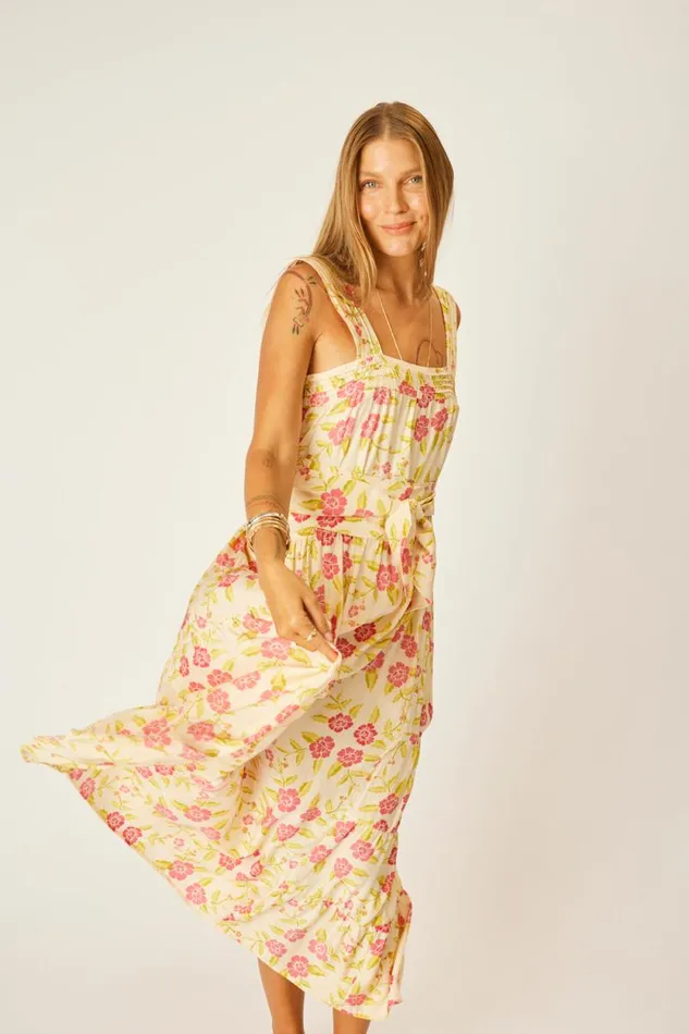 Dresses Shop Natalie Martin JASMINE MAXI Prairie Dusty Crimson