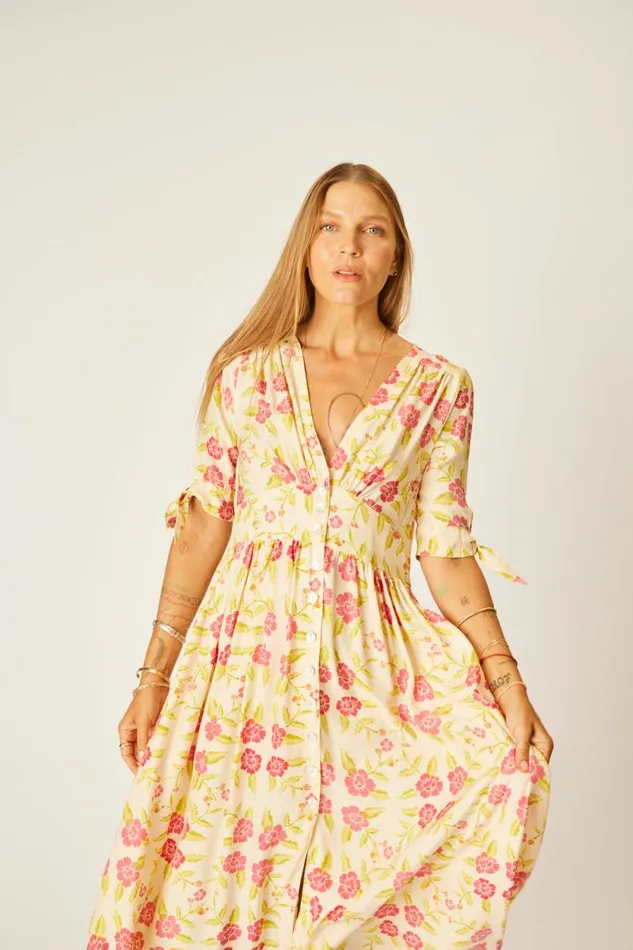 Dresses Shop Natalie Martin LAYLA DRESS Prairie Dusty Crimson