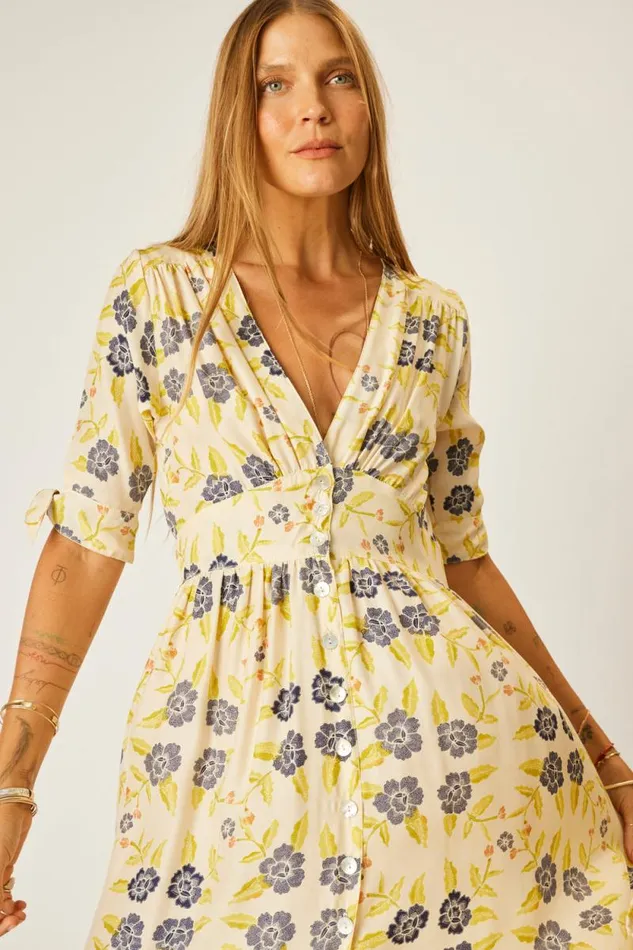 Dresses Shop Natalie Martin LAYLA DRESS Prairie Indigo