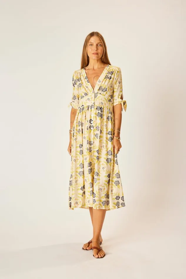 Dresses Shop Natalie Martin LAYLA DRESS Prairie Indigo