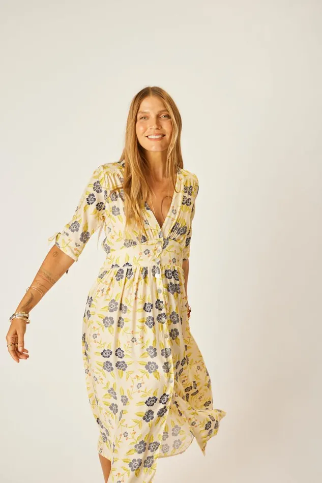 Dresses Shop Natalie Martin LAYLA DRESS Prairie Indigo