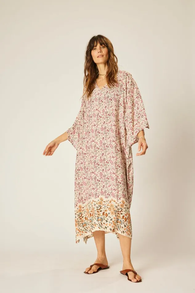 Dresses Shop Natalie Martin MARIN DRESS WITH SASH Petite Fleur Rose
