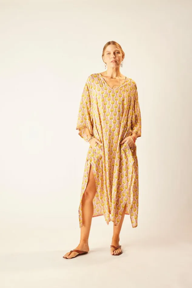 Dresses Shop Natalie Martin MARIN DRESS WITH SASH Tulip Bahamas Pink