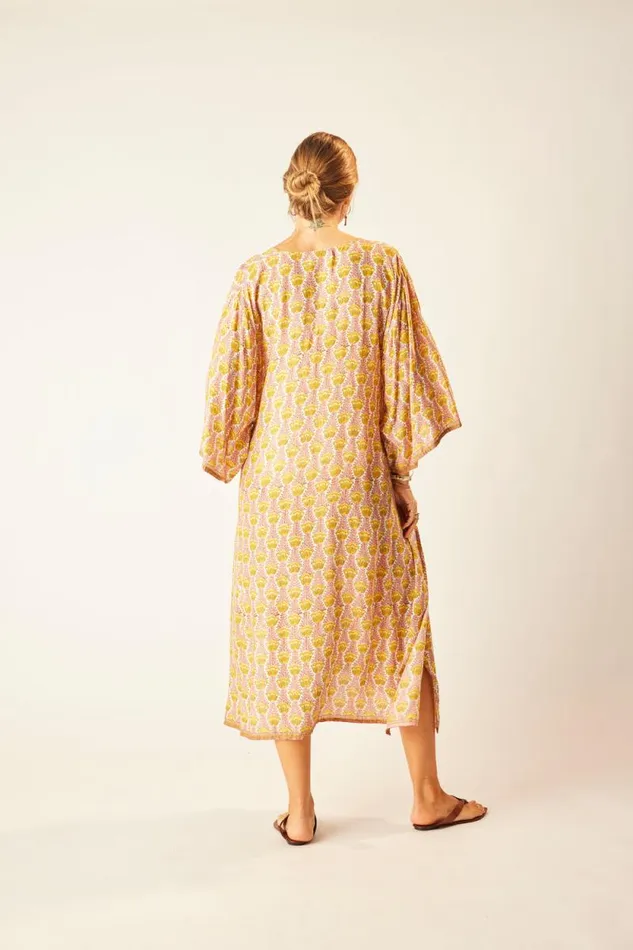 Dresses Shop Natalie Martin MARIN DRESS WITH SASH Tulip Bahamas Pink