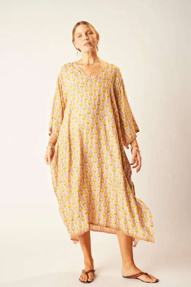 Dresses Shop Natalie Martin MARIN DRESS WITH SASH Tulip Bahamas Pink
