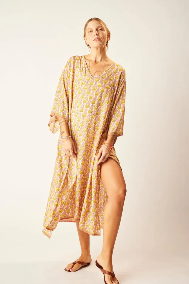 Dresses Shop Natalie Martin MARIN DRESS WITH SASH Tulip Bahamas Pink