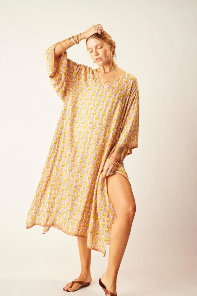 Dresses Shop Natalie Martin MARIN DRESS WITH SASH Tulip Bahamas Pink