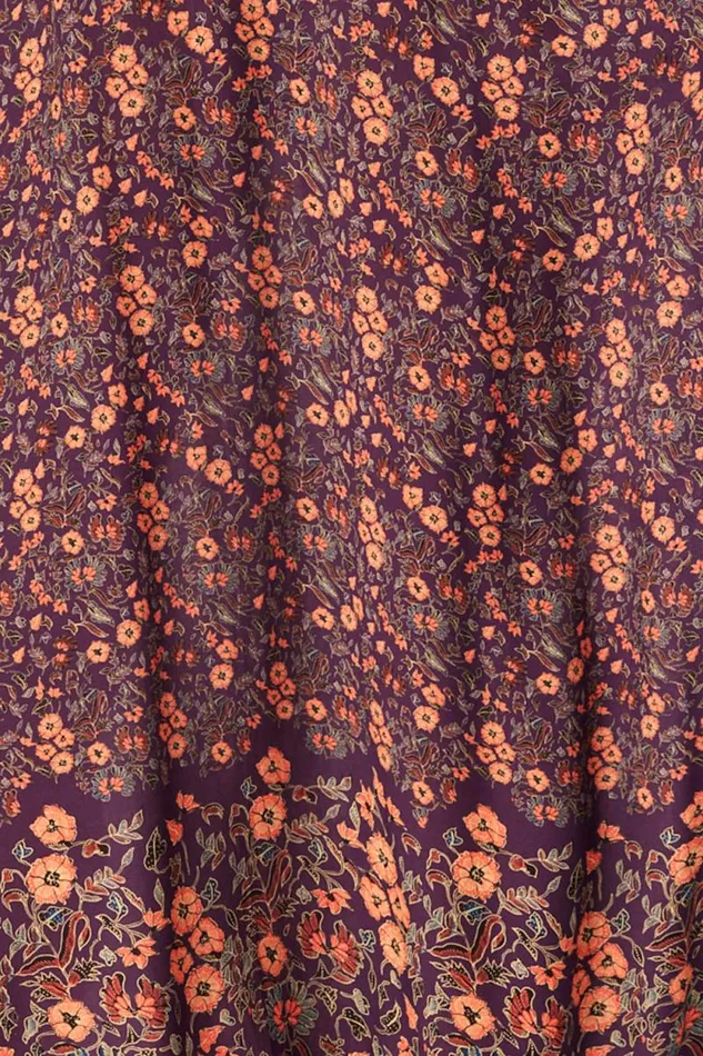 Dresses Shop Natalie Martin MARINA DRESS Petite Fleur Aubergine
