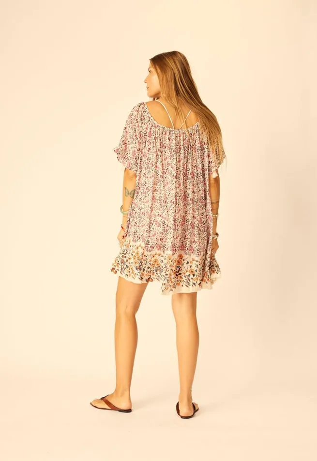 Dresses Shop Natalie Martin MARINA DRESS Petite Fleur Aubergine