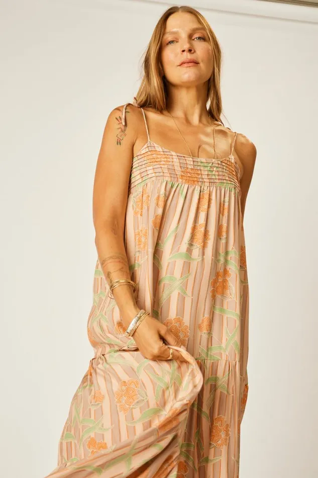 Dresses Shop Natalie Martin MELANIE DRESS Chamomile Apricot