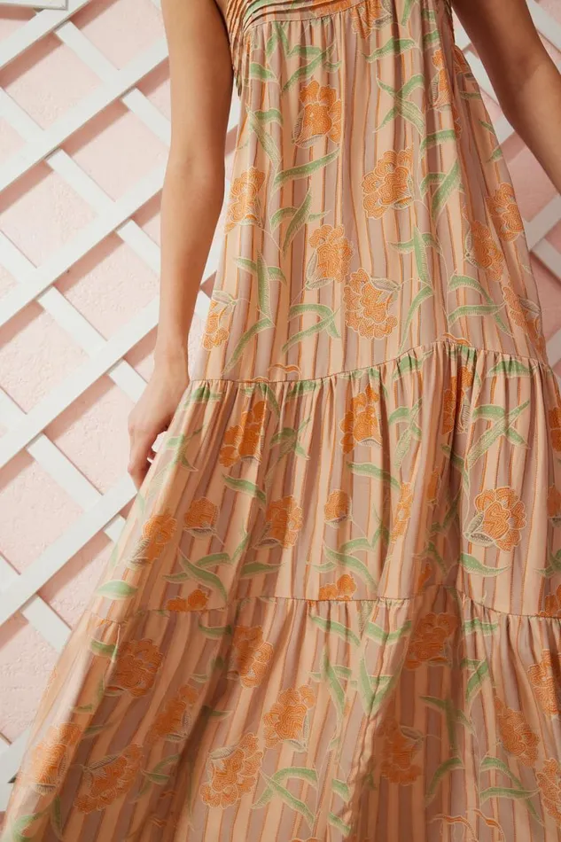 Dresses Shop Natalie Martin MELANIE DRESS Chamomile Apricot