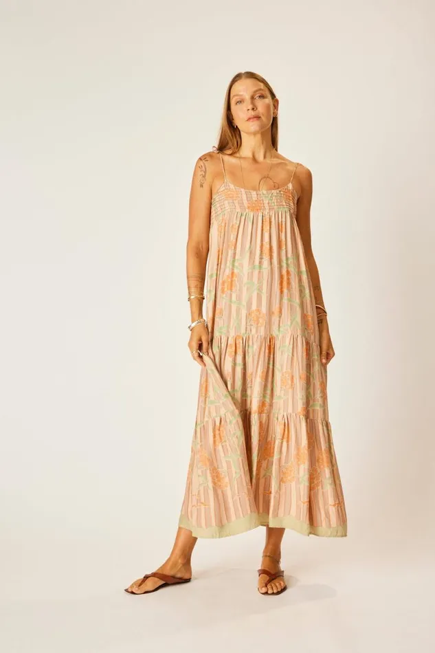 Dresses Shop Natalie Martin MELANIE DRESS Chamomile Apricot