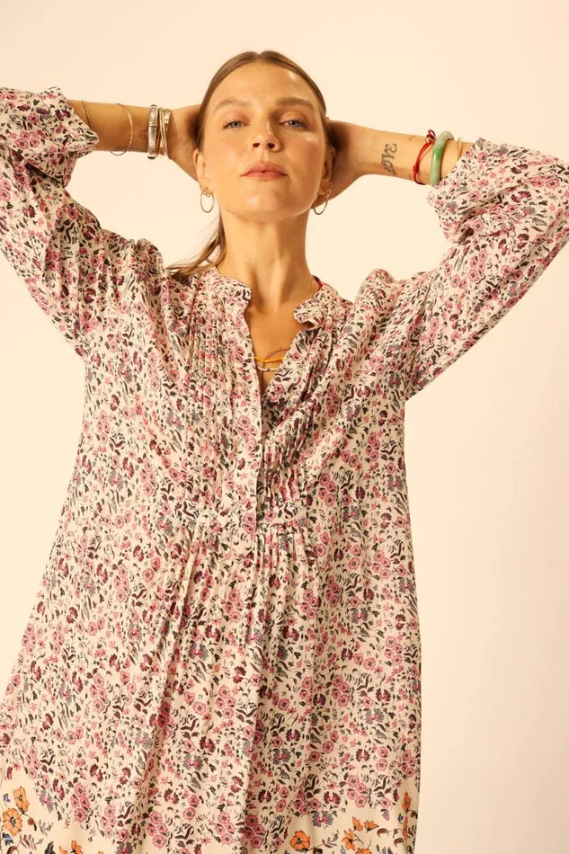 Dresses Shop Natalie Martin SAMMIE SHORT DRESS Petite Fleur Rose